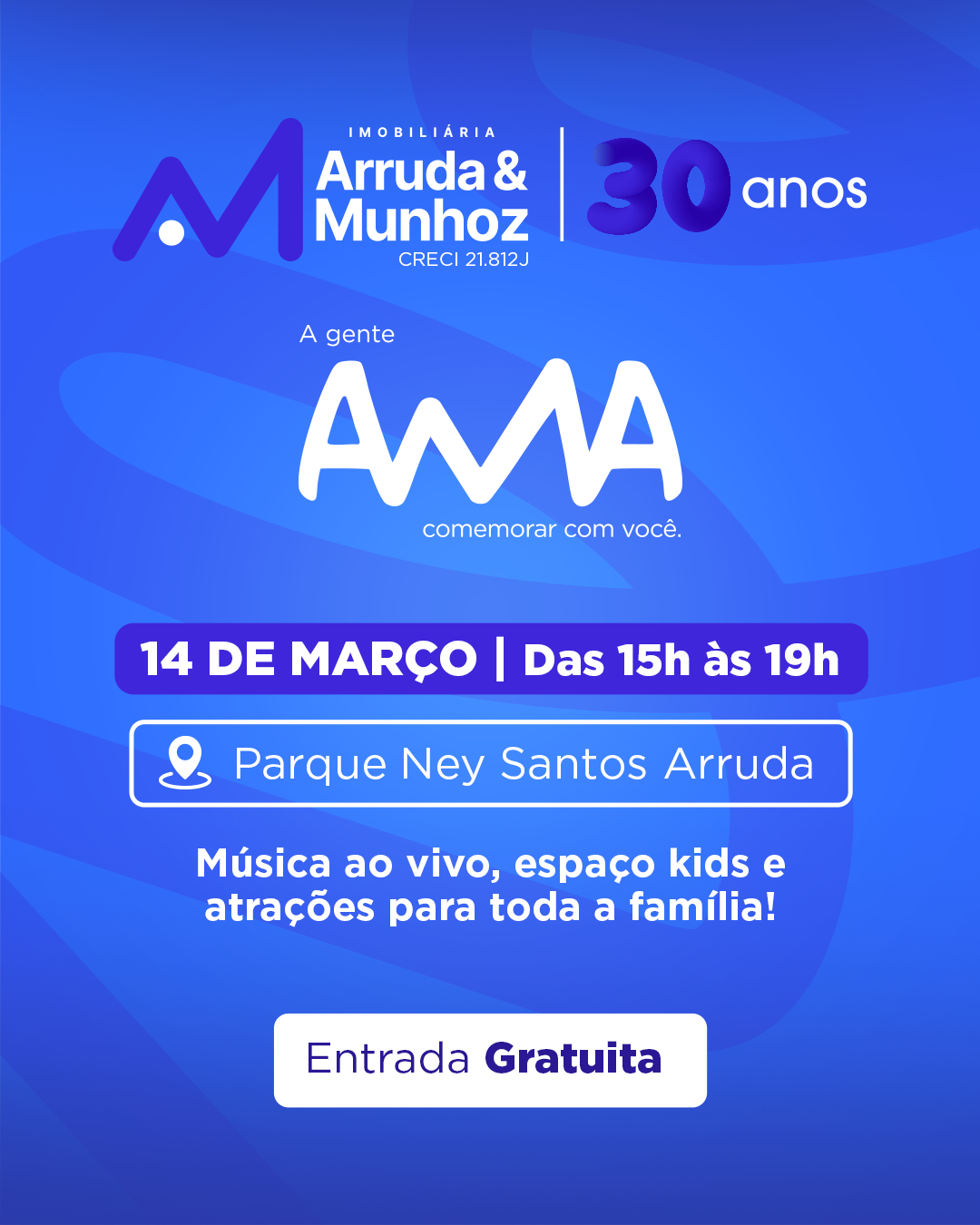 Convite 14/03 Evento 30 anos